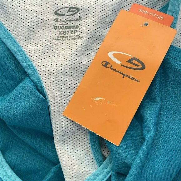 C9 Champion Racer Back Mesh Tank Top Size XS Blue White - Picture 7 of 7
